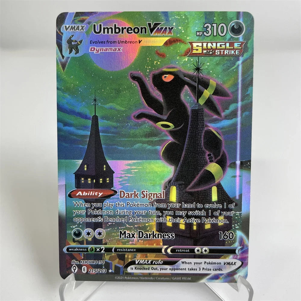 Holographic PKM Collection Cards PTCG Proxy Card Blue Core Paper Card Kids PKM Vaporeon/SnorlaxDragonite/Blastoise