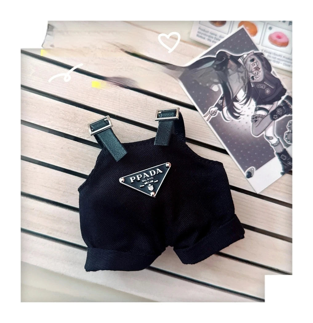 The first and second generations of Labubu only sell 17cm seated party clothes accessories inverted triangle workwear fashion (No Doll)