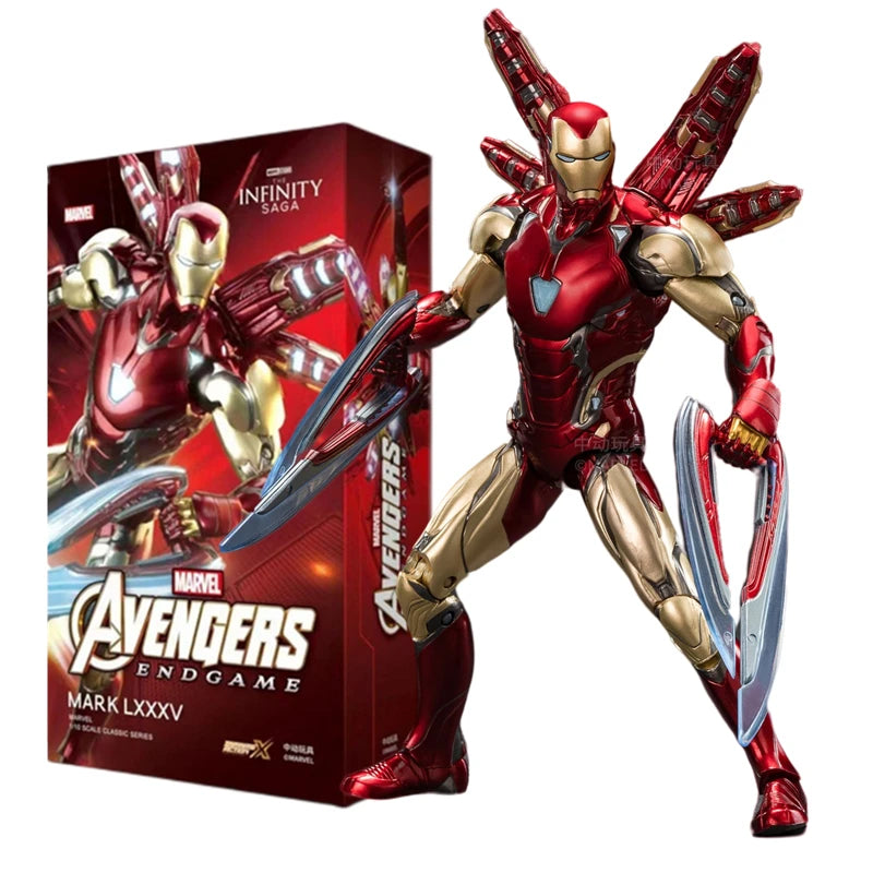 ZD Original Iron Man MK30 Blue Steel 1/10 Iron Patriot MK3 Marvel legends War Machine 10th Anniversary Action Figure Model Gift