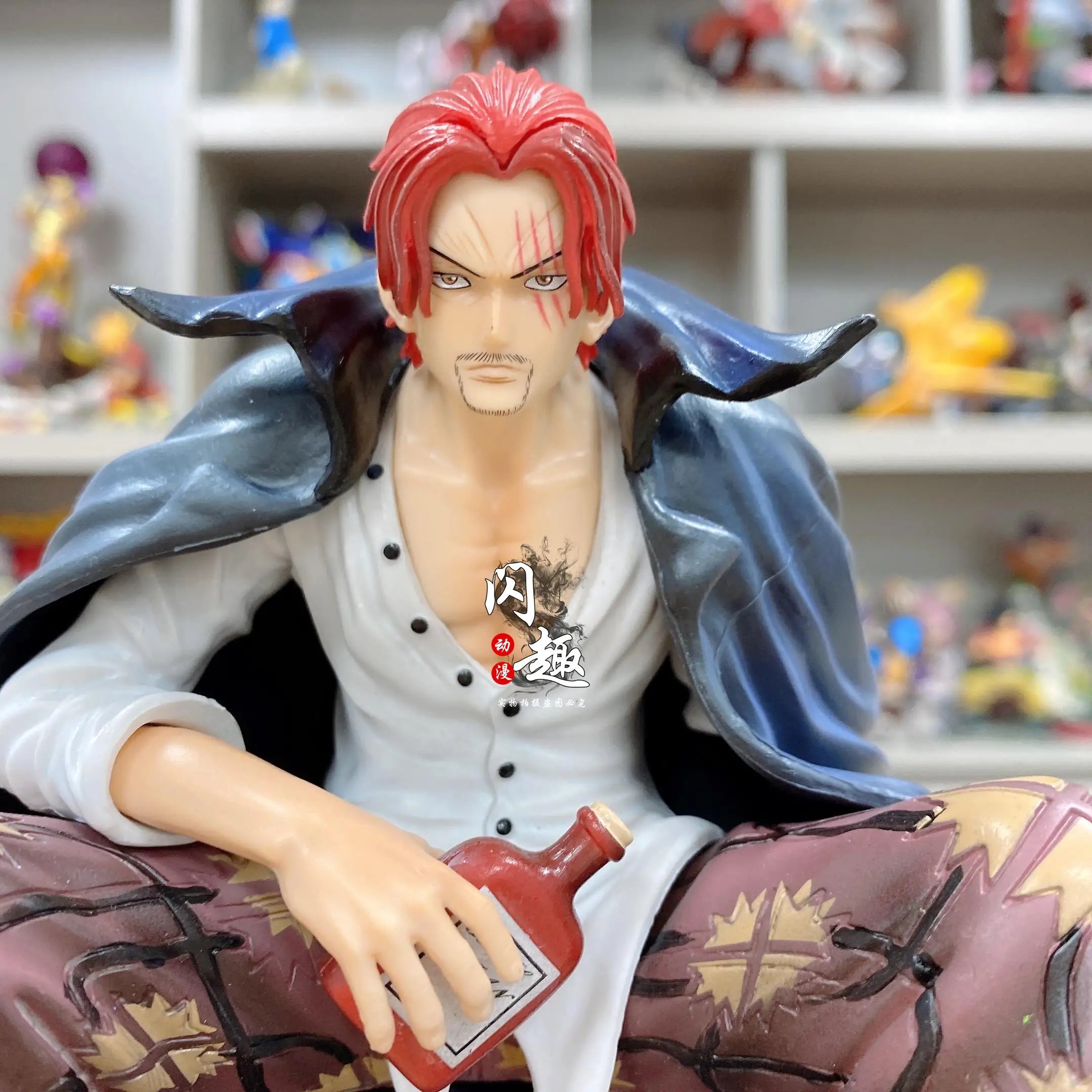 17cm One Piece Shanks Anime Figures Film Red Yonko Red Hair Shanks Action Figure PVC Statue Figurine Model Decoration Doll Toys