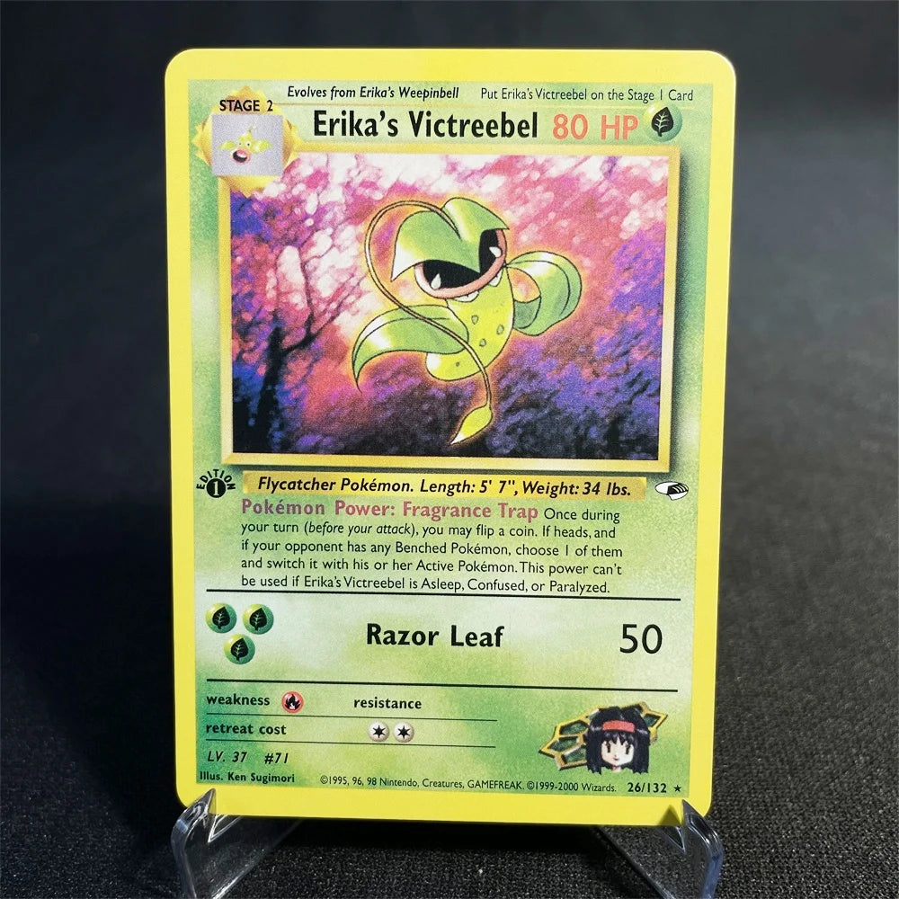 Pokémon Cards Foil Flash Card Neo Destiny Series Celebi Dark Donphan Light Flareon Collection Cards Model Toy Gifts Proxy Card