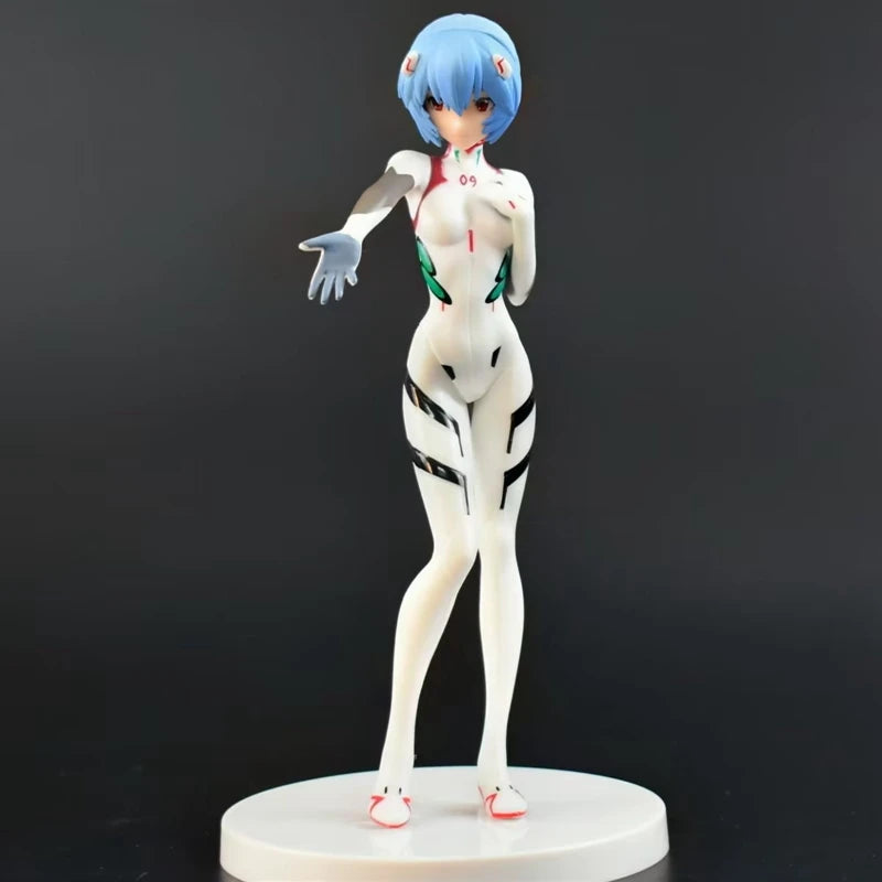 21cm Neon Genesis Evangelion Anime Figure Black Jacket Short Hair Rei Ayanami Action Figure Adult Collection Model Model Toys