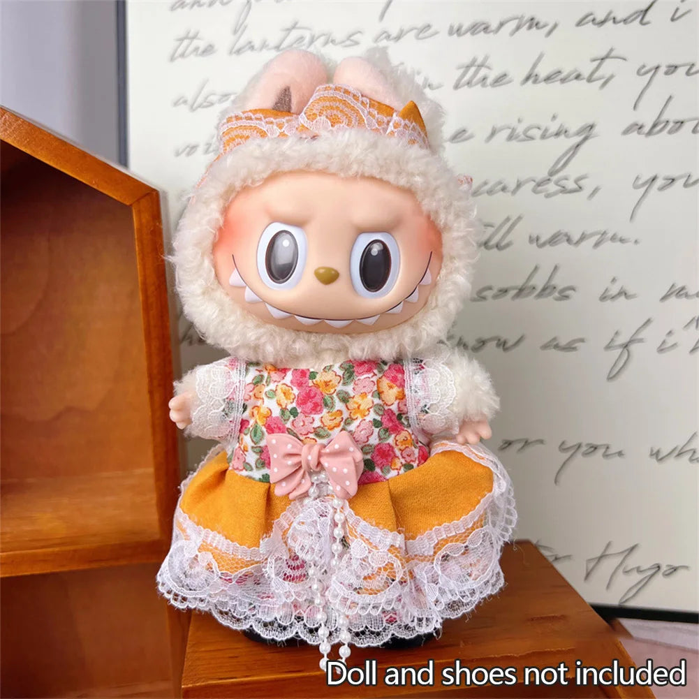For 17cm Labubu Set High-Quality Clothes Set Multiple Styles Doll Accessories Labubu Clothes