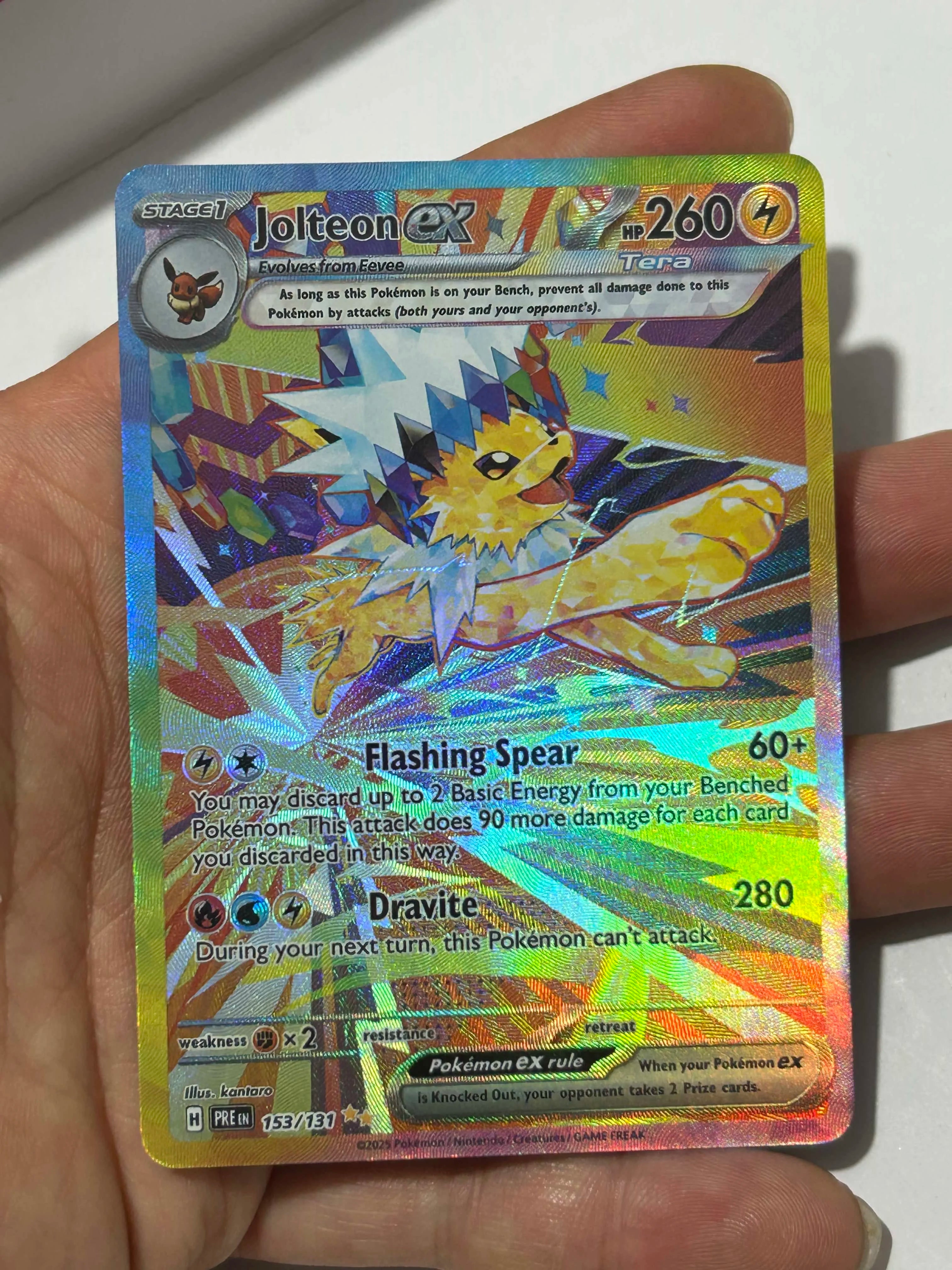 Anime Eeveelution Card Sv8 Eevee  Umbreon Sylveon Leafeon Vaporeon  151 High Quality Trading PTCG Hobby Collectible Card Gift