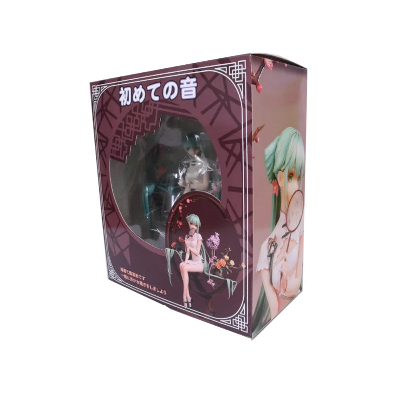 25cm Hatsune Miku In Cheongsam 1/7 Beautiful Girl Figure Model Statue Boys Collection Desktop Decoration Ornament Toys Gifts