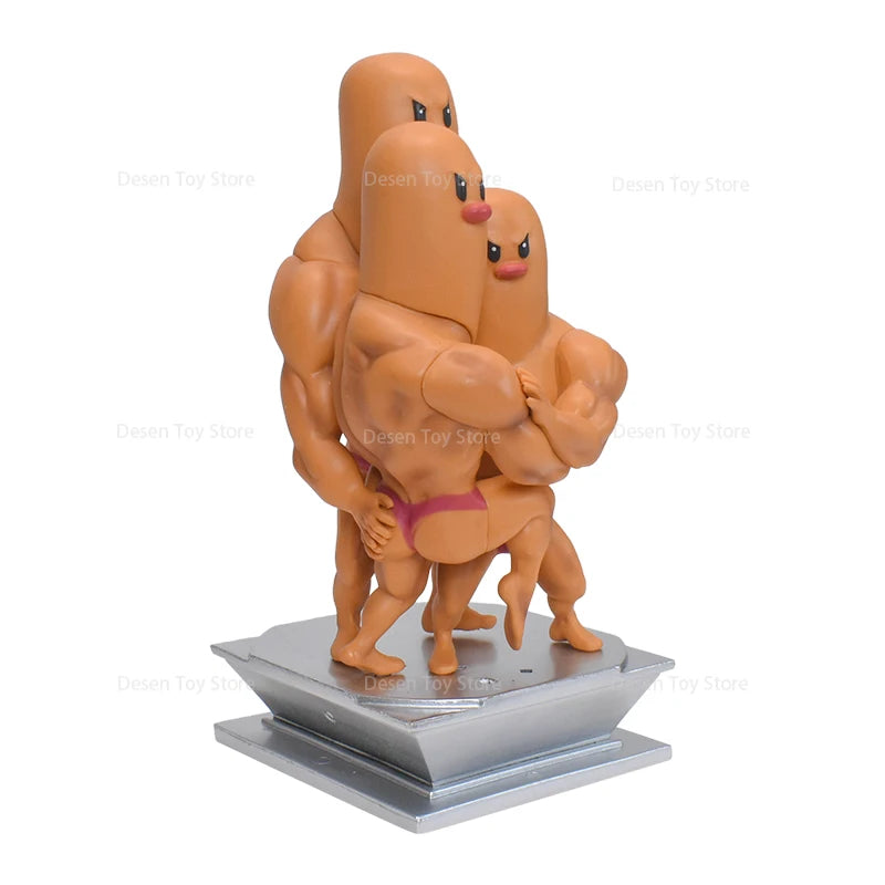 13 Styles Pokemon Muscle Figures Fitness Magikarp Snorlax Dugtrio Psyduck Squirtle Bulbasaur Gengar PVC Action Model Figures Toy