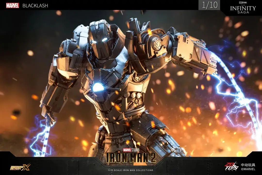 ZD Toys Iron Man Series Blacklash Figures 1/10 MK33 MK39 MK17 MK21Action Figurines Movie Statue Model Adult Collect Gift