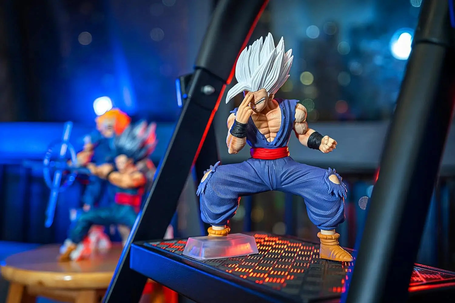 20cm Anime Dragon Ball Beast Figure White Hair Son Gohan Figurine PVC Action Figures Collection Model Toys Children Gift