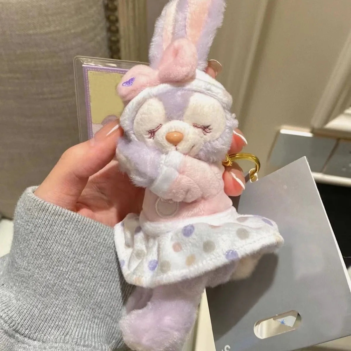 Disney Plush Toys Doll Keyring Keychain Stellalou Shelliemay Linabell Kawaii Bag Pendant Lovely Girl Heart Cute Gifts Hot