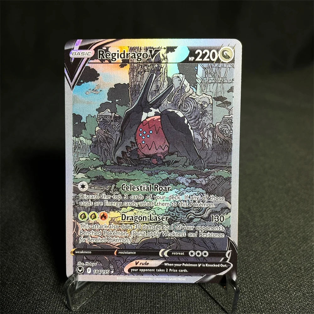 Pokemon Cards Foil Flash Card Sword-shield Series Pikachu Entei Flannery Leafeon Chien-pao Glaceon Collection Cards Proxy Card