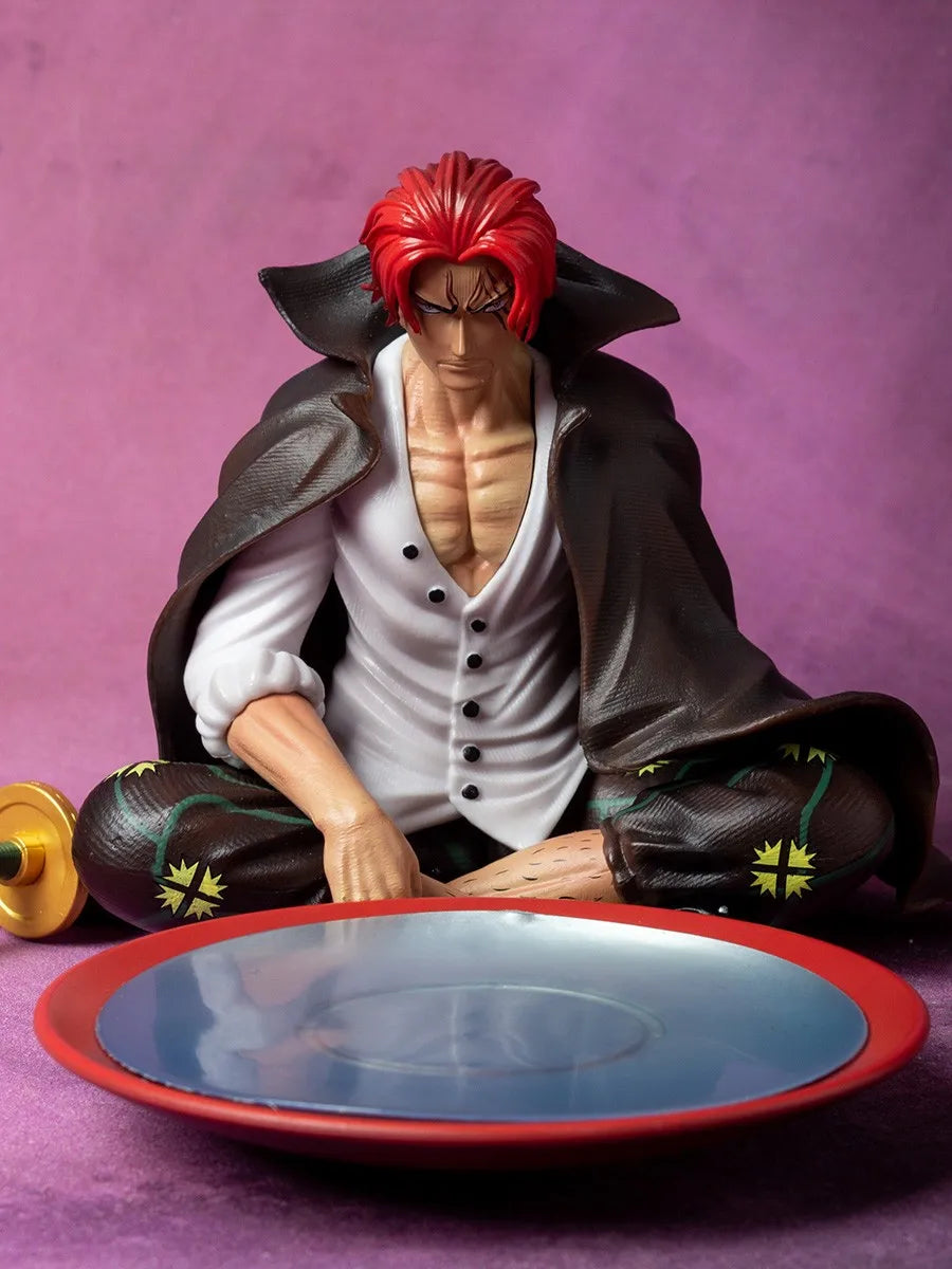 17cm One Piece Shanks Anime Figures Film Red Yonko Red Hair Shanks Action Figure PVC Statue Figurine Model Decoration Doll Toys