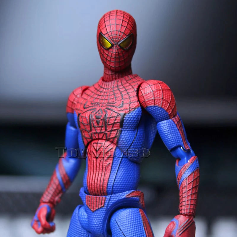 New Ct Toys Spiderman Mafex 001 Peter Parker Andrew Garfield The Amazing Spider-Man Shf Anime Action Figure Figurine Model Toys
