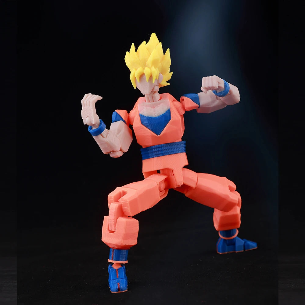 VIP-Dropshipping 9L3D Printed Anime Characters Lucky Dummy 13 Action Figures Multi-Jointed Movable Shapeshift Mannequin Toys