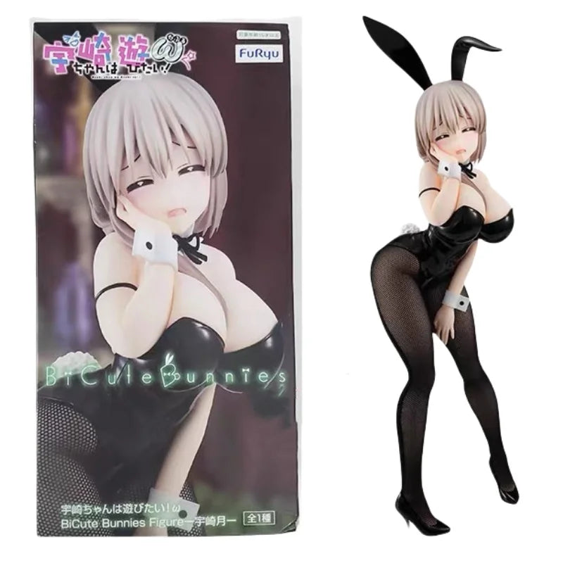 Original Genuine Uzaki-San Wants To Play 29cm Uzaki Tsuki Bunny Girl Anime Figure Toys Gifts Boy Chrismas Gifts Limited Stock