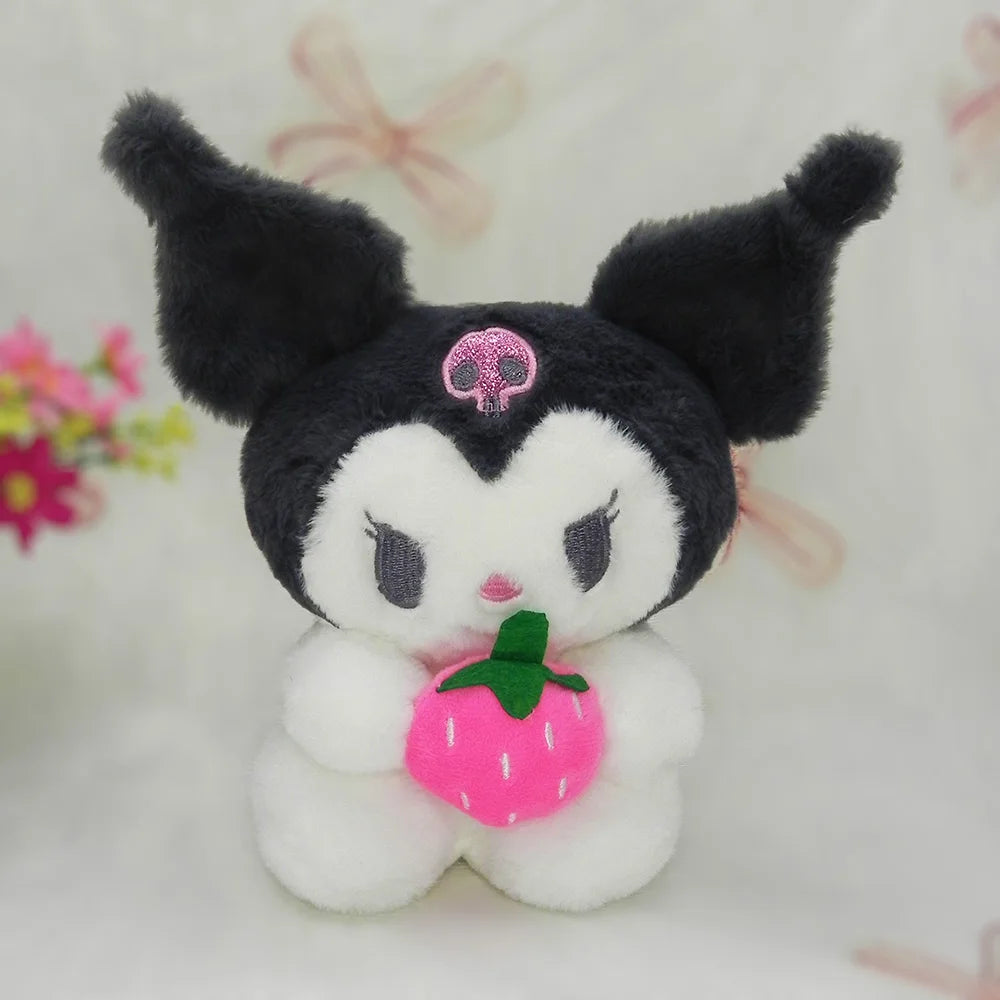 20cm Anime Sanrio Plush Toys Kawaii Hello Kitty Cinnamoroll Kuromi Pom Pom Purin cat Gift Dolls Stuffed Children Plushies Doll