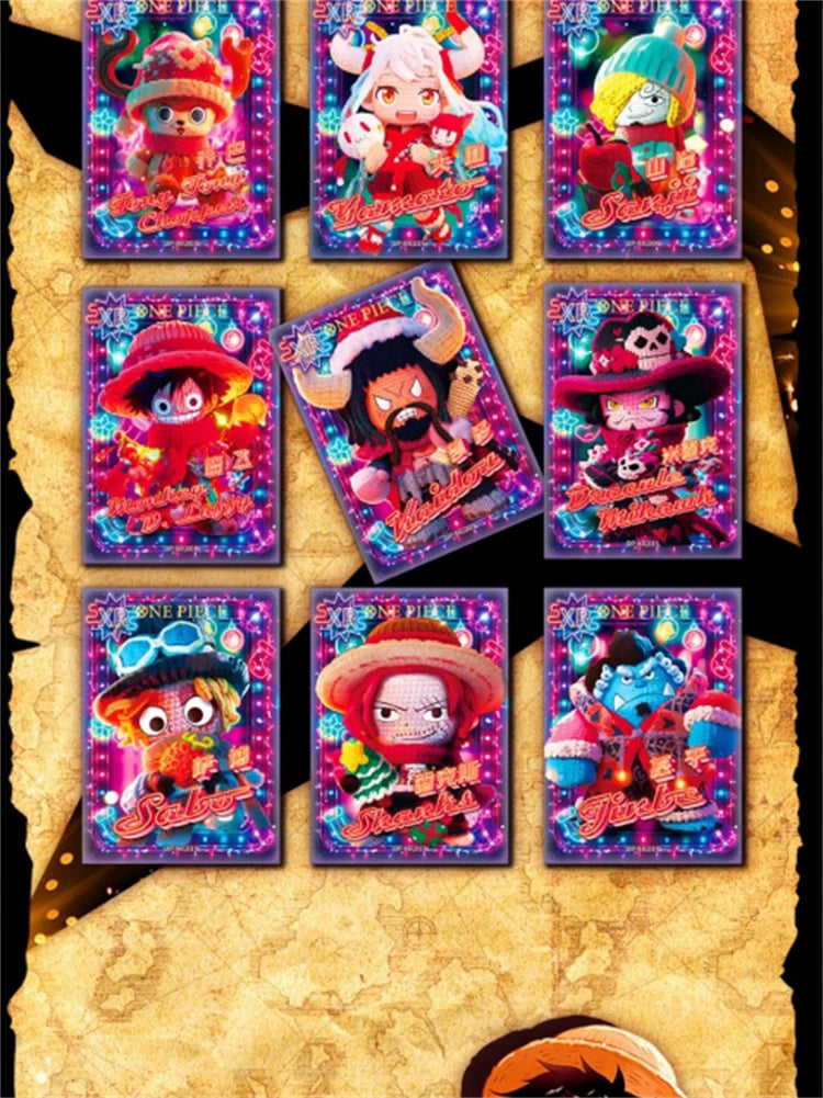 New One Piece Card Straw Hat Pirate Luffy Zoro Nami Classic Anime Character Collection Card Toys Gifts