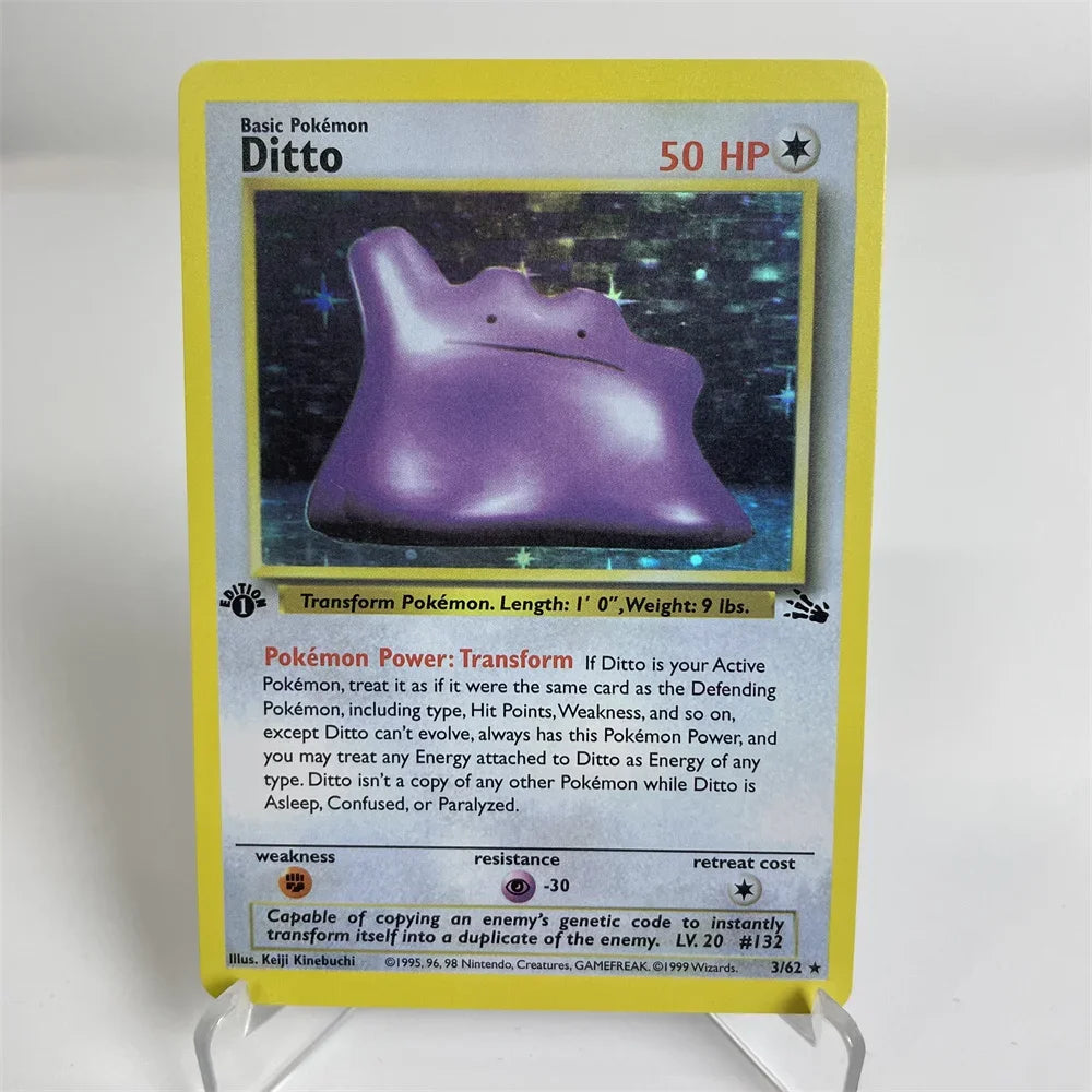 Holographic PKM Collection Cards PTCG Proxy Card Blue Core Paper Card Kids PKM Vaporeon/SnorlaxDragonite/Blastoise