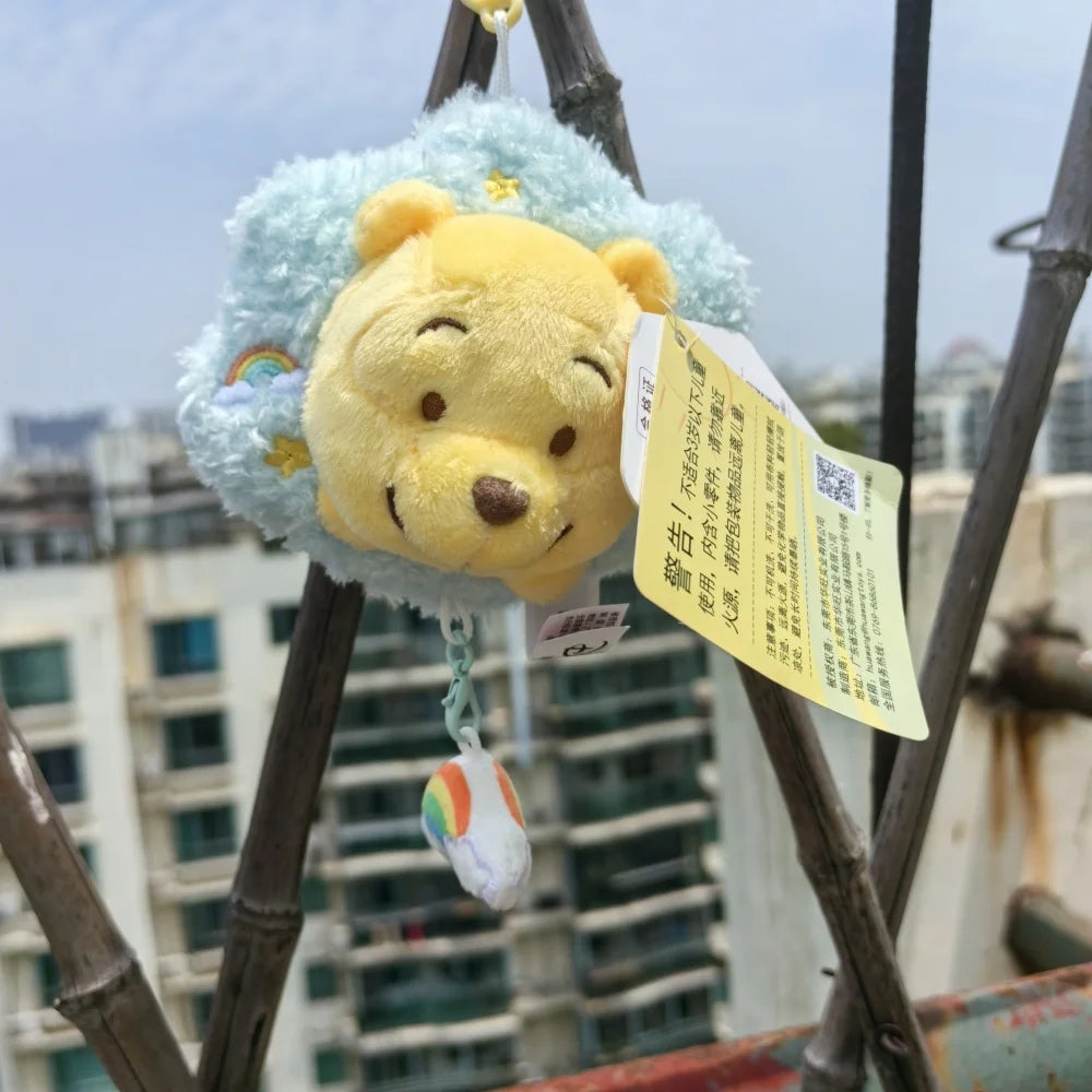 Disney Winnie Pooh Piglet Plush Pendant Cartoon Pig Bear Stuffed Toys Dolls Cute Bag Car Backpack Plush Keyring Lovely Keychain