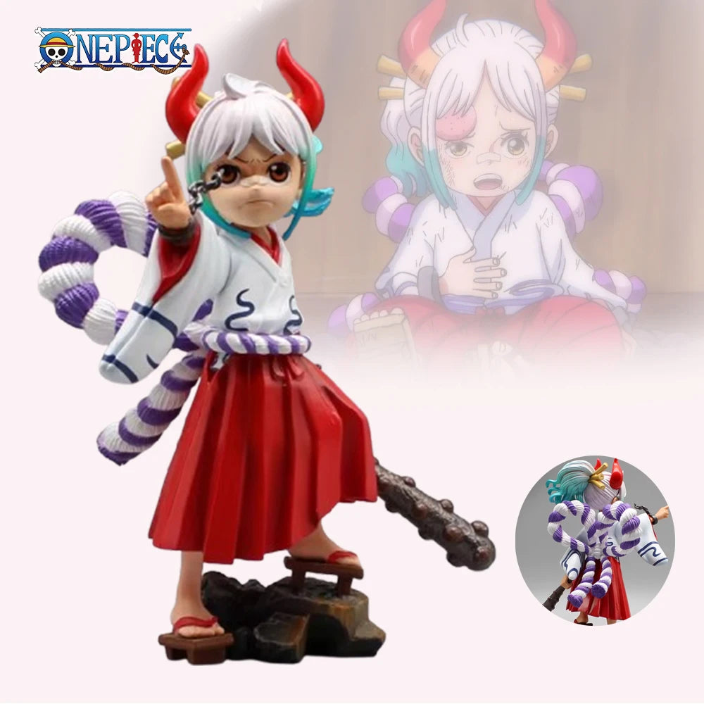 17cm One Piece Wano Yamato Anime Figure Childhood Yamato Figurine Action Model GK Statue PVC Collection Desk Decora Toys Gifts