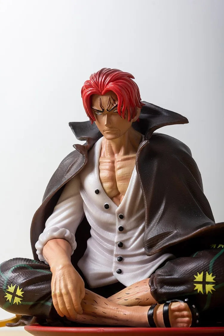 17cm One Piece Shanks Anime Figures Film Red Yonko Red Hair Shanks Action Figure PVC Statue Figurine Model Decoration Doll Toys