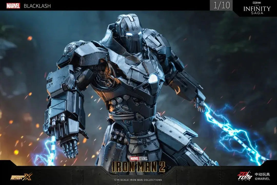 ZD Toys Iron Man Series Blacklash Figures 1/10 MK33 MK39 MK17 MK21Action Figurines Movie Statue Model Adult Collect Gift