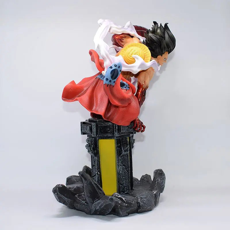Anime One Piece Wano Monkey D Luffy Gear 4 Gomu Gomu no Red Hawk Ver. GK PVC Action Figure Statue Collectible Model Toys Doll