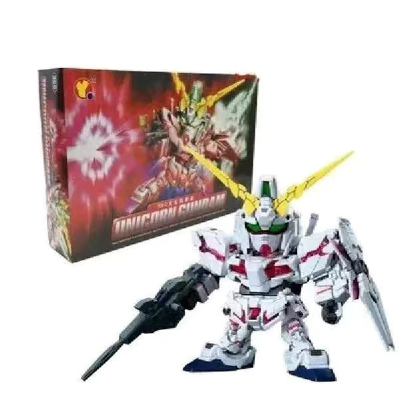 SD GUNDAM Animation Game Peripheral Toys SD UNICORN BANSHEE WING Assembly Toy Anime Figures Action Movable Model Collection