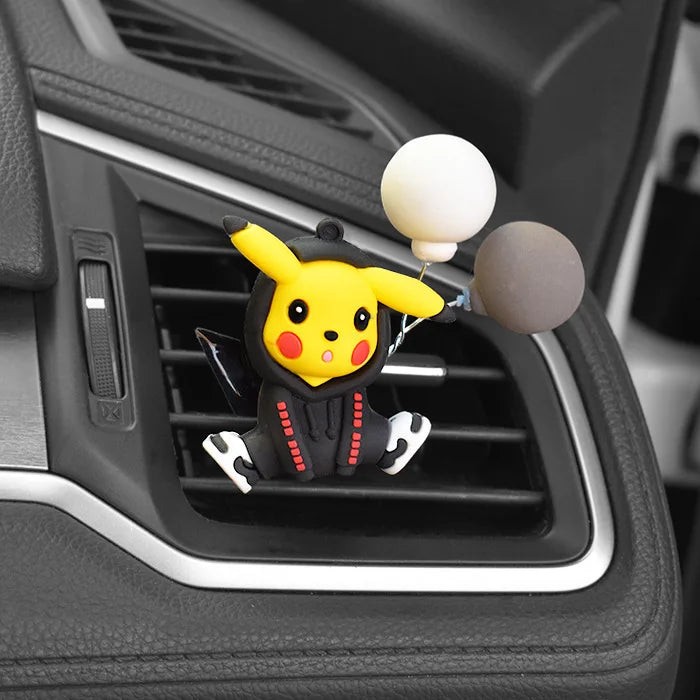 Anime Pokemon Cartoon Pikachu Psyduck Action Figures Car Air Outlet Perfume Clip Decor Auto Air Freshener Interior Accessories