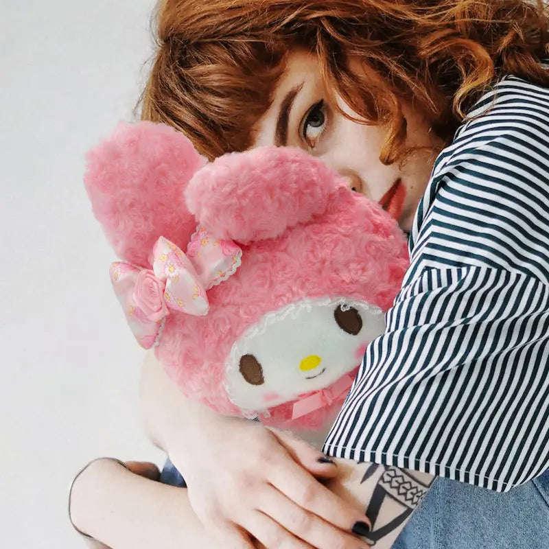 30cm Hello Kitty Plush Doll Kids Toy Home Decor Sleeping Accompany Comfort Doll Girls Gift Sanrio My Melody Plushie Peluche Doll