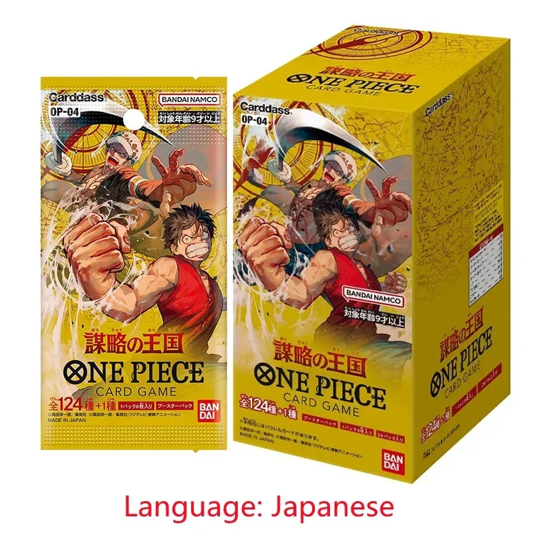 Bandai Original One Piece Cards Japanese OP01 OP05 OP08 OP09 Trading Booster Box Luffy Rare Cards Collector Gift