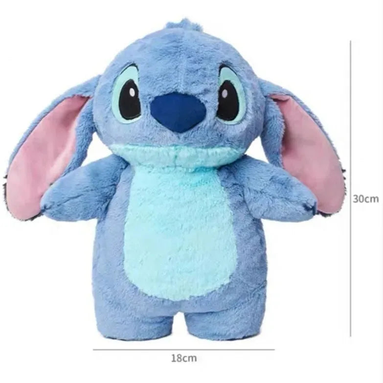 Disney Stitch Angel Lotso Plush Hand Warm Bottle Hot Water Bottles Portable Warm Hand Bag Hand Warmer Holiday Gift For Girlfrien