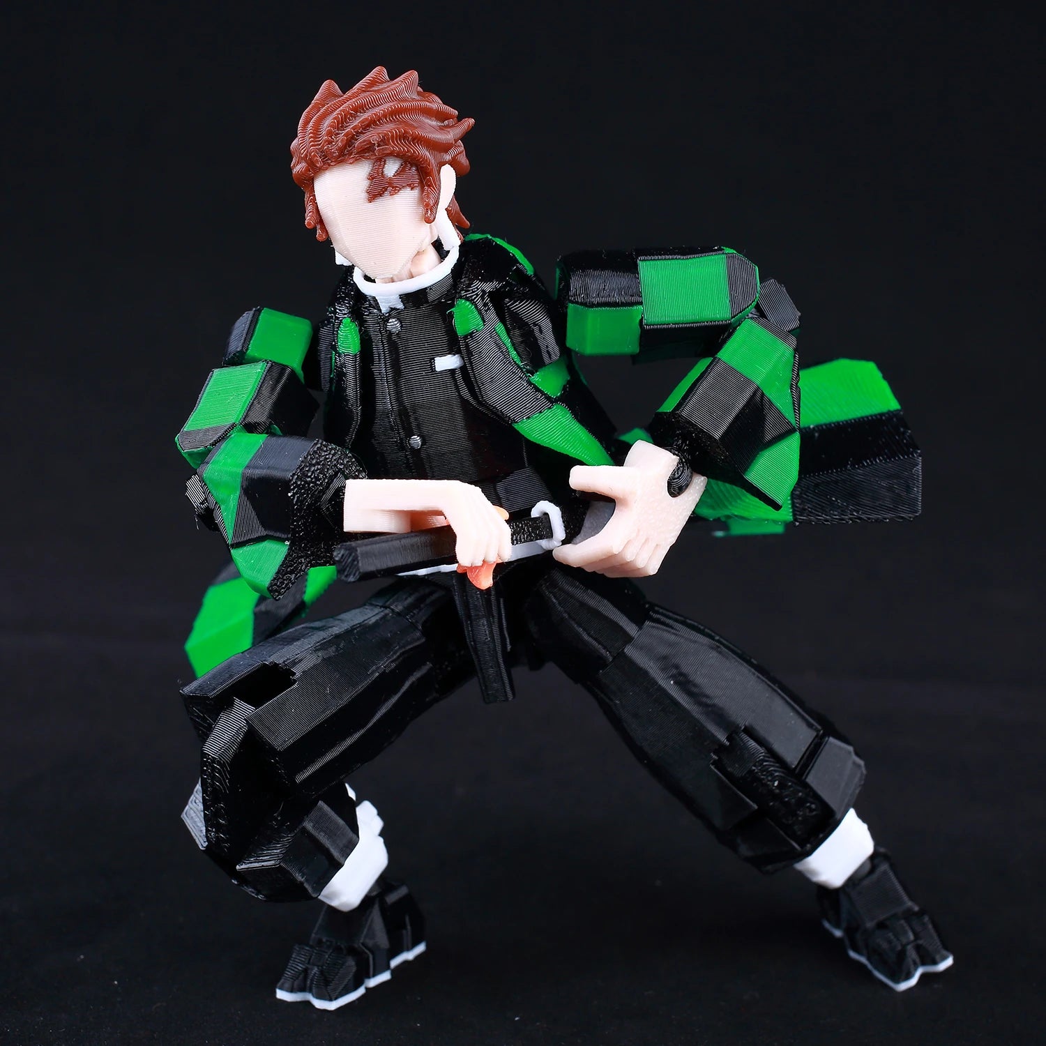 9L 3D Printed Demon Slayer Tanjiro Kamado Lucky Dummy 13 Movable Shapeshift Action Figures Mannequin Toys for Anime Fans