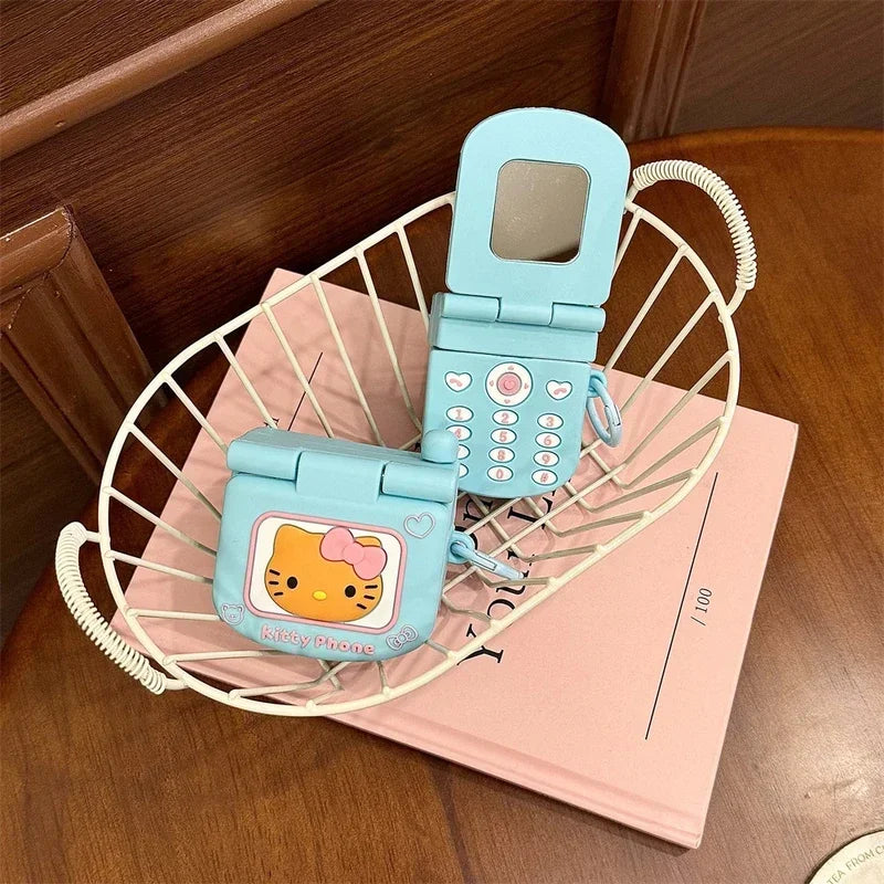 3D Cute Sanrio Hello Kitty Earphone Case For Airpods 1 2 3 4 Pro 2 Wireless Bluetooth Headset Protective Soft Cover With Pendant