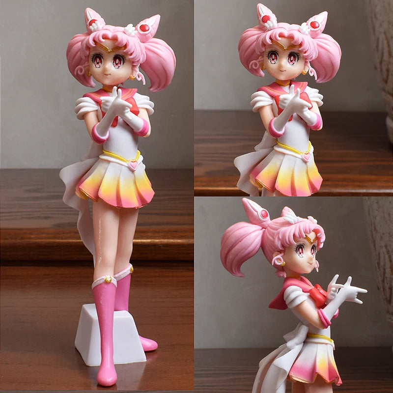 2pcs/lot Anime Sailor Moon Figure Sailor Mars Sailor Mercury Action Figures Hand Made Toy Kawaii Model Ornaments Gift 22cm