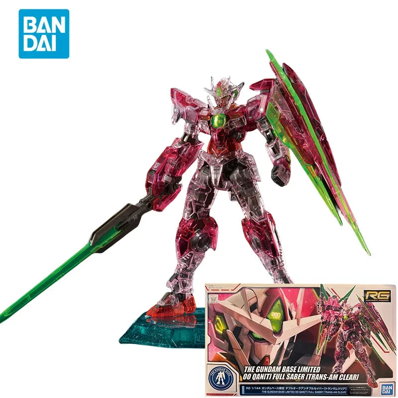 Spot Direct Bandai Original Anime Collectible GUNDAM Model THE GUNDAM BASE LIMITED 00QANT FULL SABER Action Figure Toys For Kids