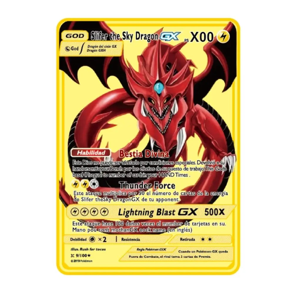 2024 New Spanish Pok é mon Cards Metal Pokemon Letters Spanish Pokemon Iron Cards Mewtwo Pikachu Gx Charizard Vmax Cartas Pok é