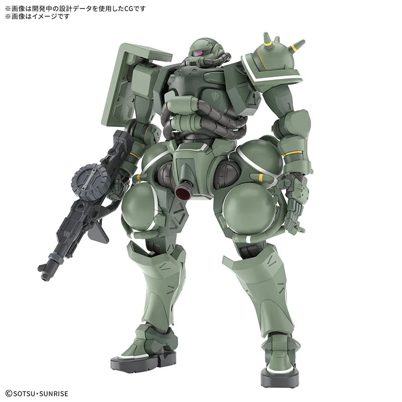 BANDAI HG 1/144 Gundam GQuuuuuuX MS-06 Zaku  Anime Action Figures Assembly Model Collection Toy