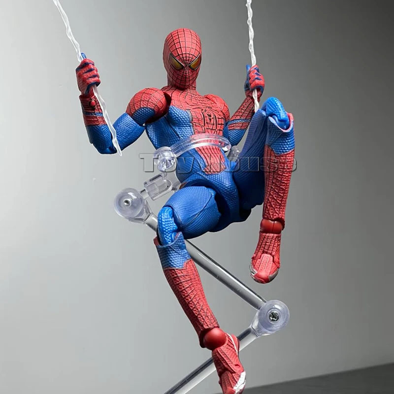 New Ct Toys Spiderman Mafex 001 Peter Parker Andrew Garfield The Amazing Spider-Man Shf Anime Action Figure Figurine Model Toys