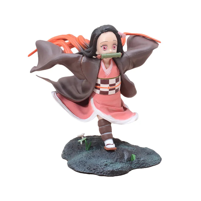 Animation Character Demon Slayer GK Kamado Nezuko Running Posture Car Desktop Ornament Home Crafts Small Figurines & Miniatures