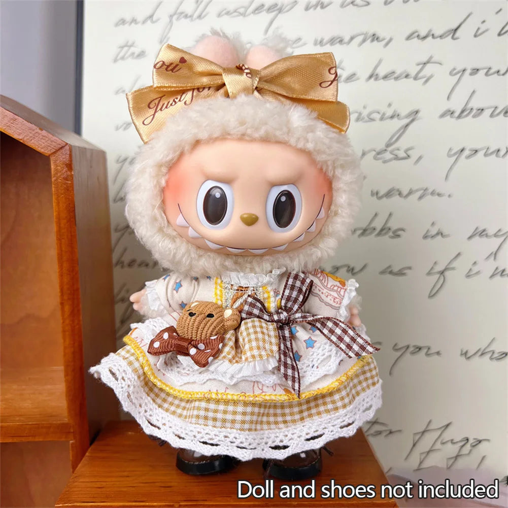 For 17cm Labubu Set High-Quality Clothes Set Multiple Styles Doll Accessories Labubu Clothes