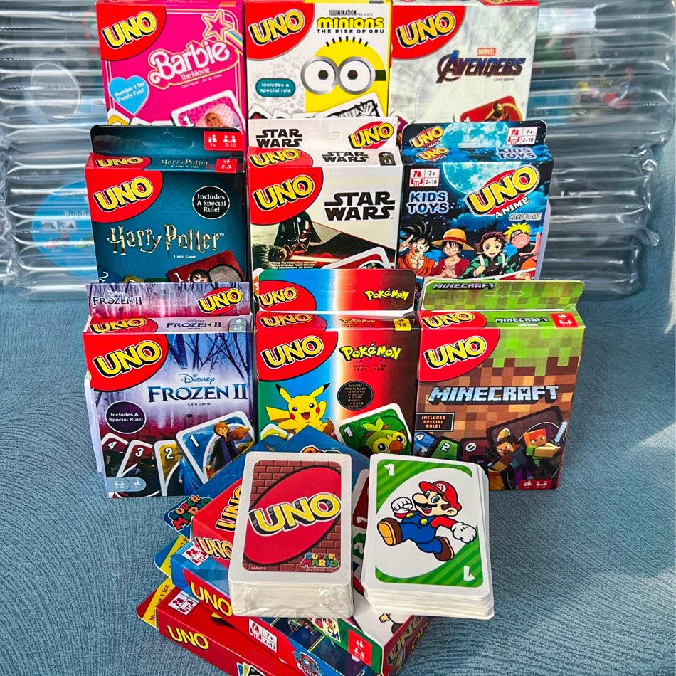 2025UNO FLIP! Pokemon Board Game Anime Cartoon Pikachu Figure Pattern Family Funny Entertainment uno Cards Games Christmas Gifts