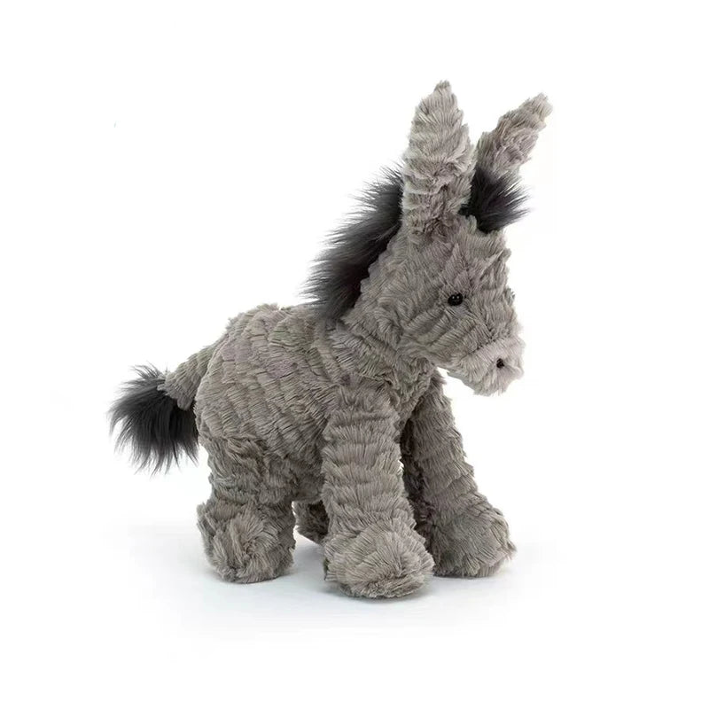 23/40/60CM Cute Burro Peluche Toys Lovely Grey Donkey Plush Dolls Stuffed Soft Animal for Baby Infant Birthday Room Decor Gifts