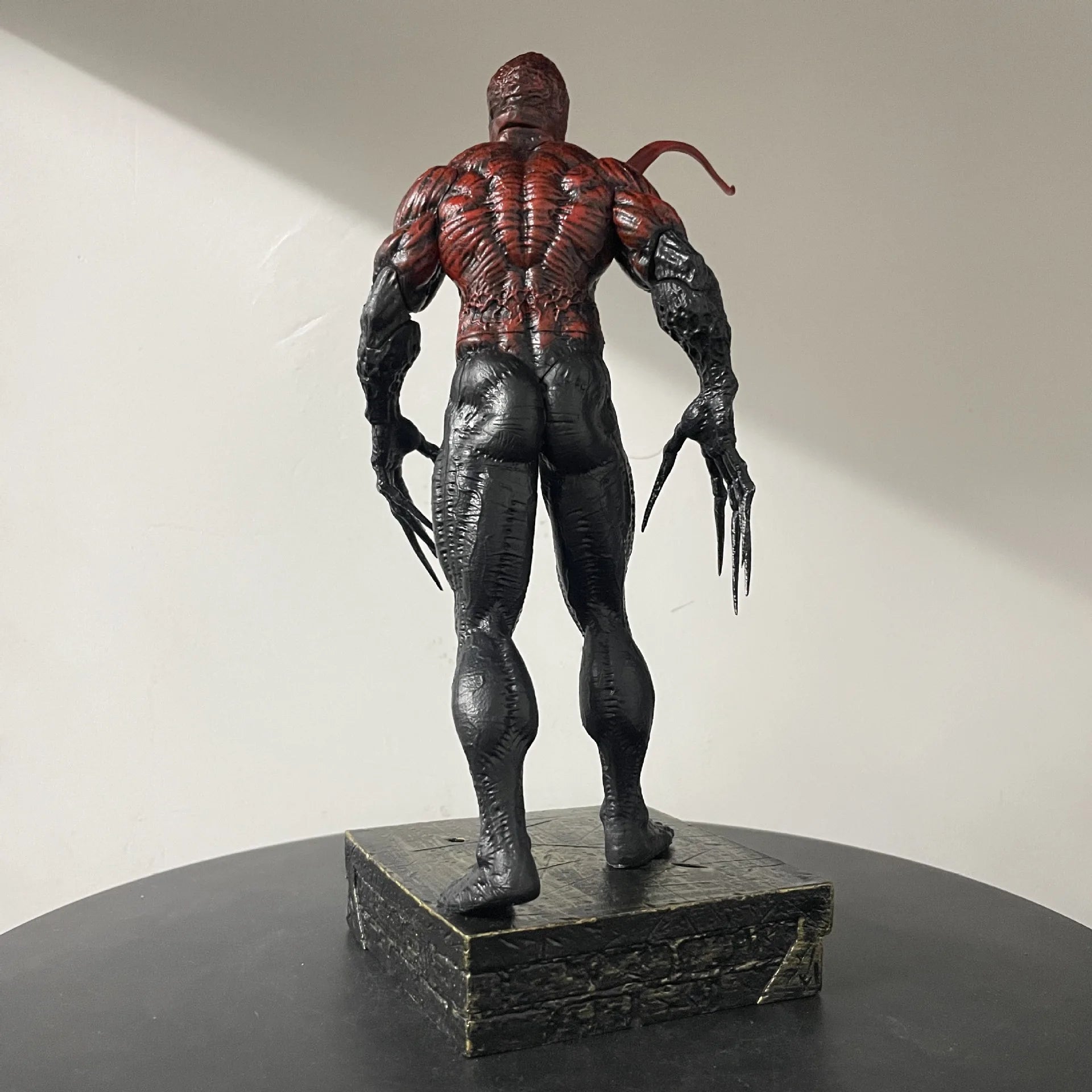 26cm Venom Symbiote Action Figure Toys With 2 replaceable head carvings Venom Statue Model Doll Collectible Ornaments Xmas Gift