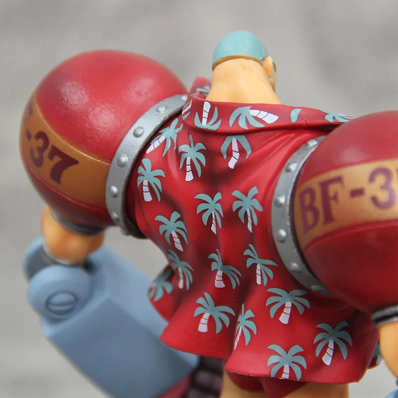 18cm Anime One Piece Figure Gk Franky Action Figures Double Head Interchangeable Pvc Collectible Ornaments Decoration Toy Gifts