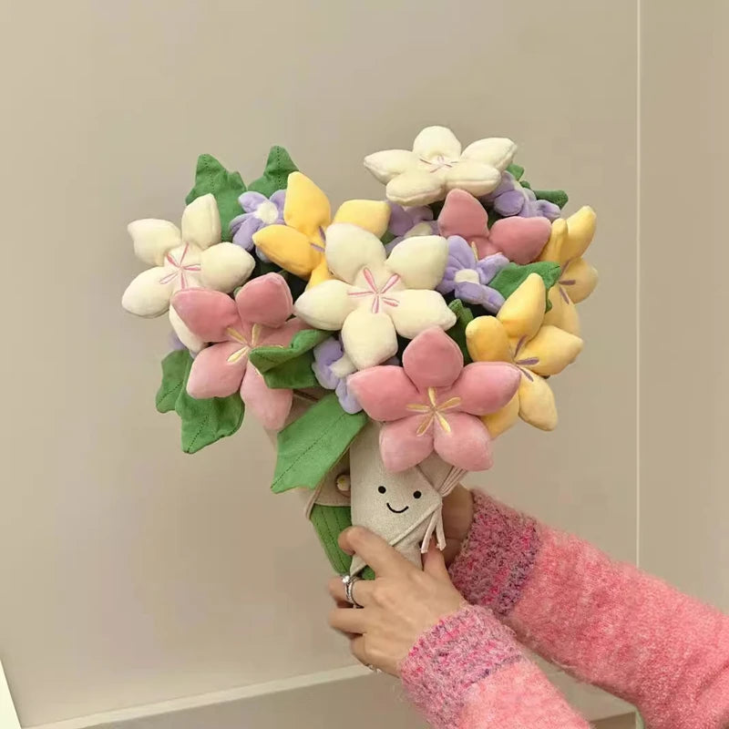 Interesting Plush Bouquet, Tulips, Potted Plants, Plush Dolls, Lovely And Soothing Bouquets, And Graduation Day Gifts For Girls.