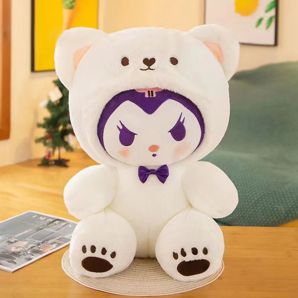 20cm Anime Sanrio Plush Toys Kawaii Hello Kitty Cinnamoroll Kuromi Pom Pom Purin cat Gift Dolls Stuffed Children Plushies Doll