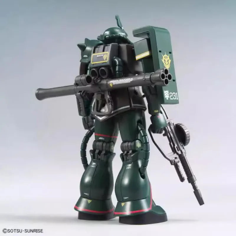 Bandai HG MS-06 ZAKU II GUNDAM Anime Action Figure Assembly Model Toy Gift Children Boy