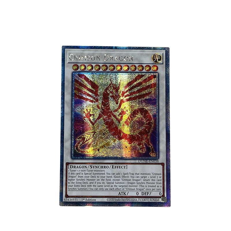 Yu-Gi-Oh! Collection DIY Proxy Cards Non-Original Crimson DragonStardust Sifr Divine Dragon Non-Original Collection Card Toys