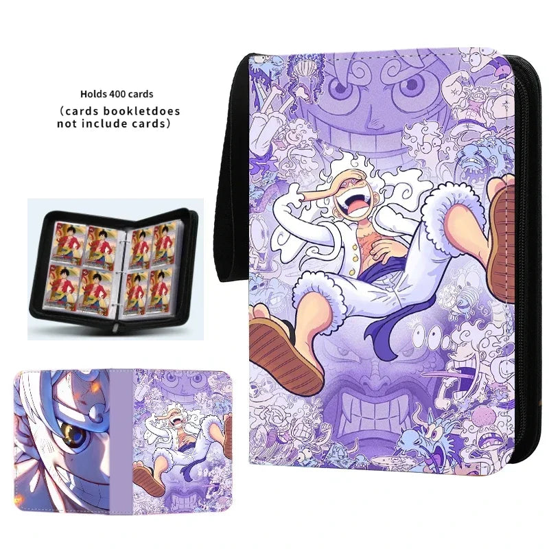 Anime 40-900pcs One Piece Luffy Zoro Card Book Pu Super Large Capacity Card Binder Display Game Collection Card Kids Toy Gift