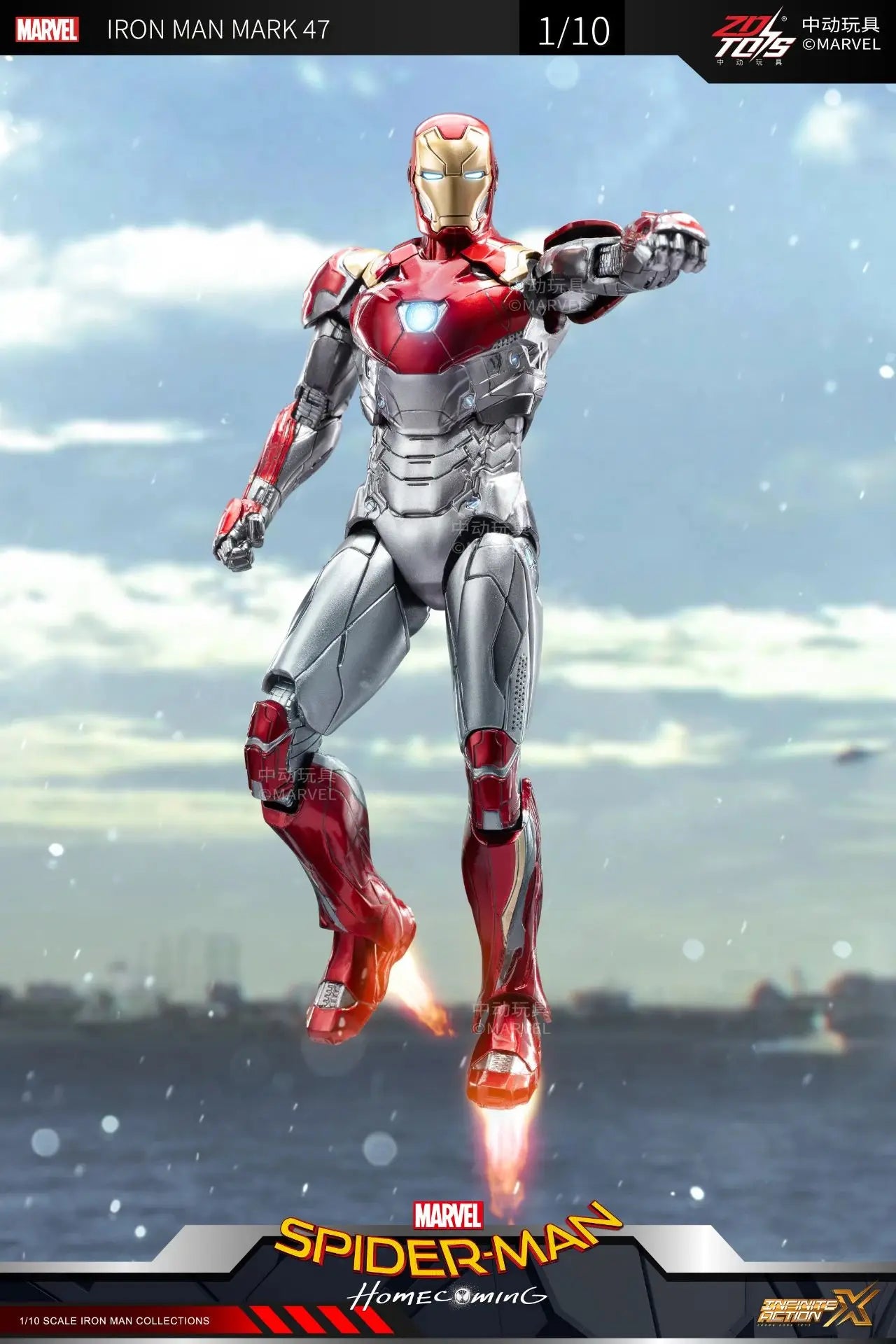 ZD Toys Iron Man Action Figure Mark 35 Red Snapper Iron Man MK 24 MK 22 MK 47 Tony Stark Ironman Figure Action Collect Toy Gift